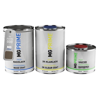 Autolack Dose Set für Hyundai GOD Granite Grey Metallic Basis 2K Klarlack 2,5L