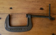 Malleable Iron 3" x 2" throat  C-Clamp Unbreakable Made in U.S.A