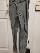 Ovation Women's Equestrian Breeches Size 28 Long Dove Grey New With Tags