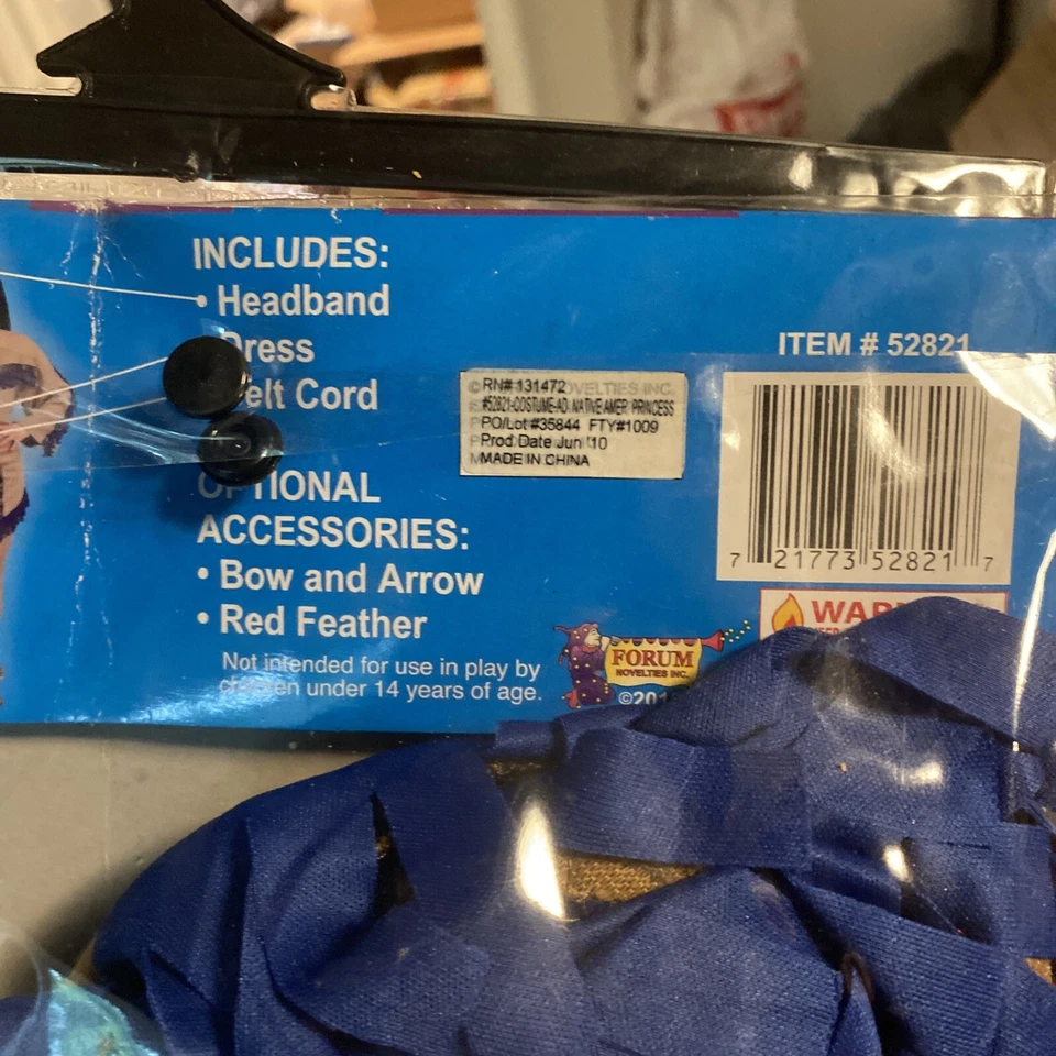 Foro Novedades Princesa Nativa Americana Disfraz Talla Única Adulto Western Foto 4 de 4