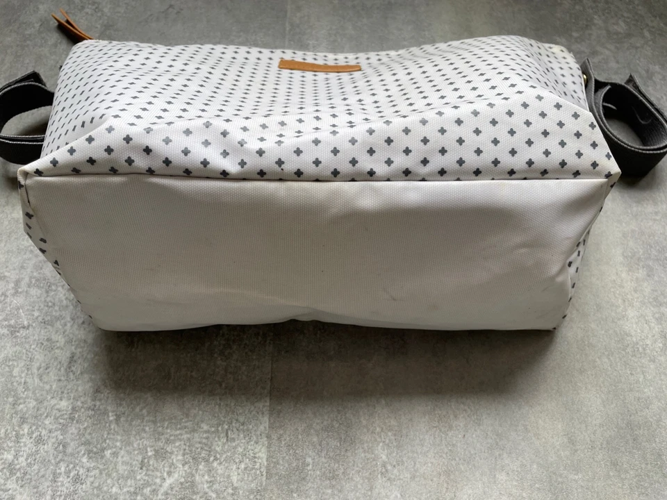 Sac de poussette. Maman Poule. Blanc et gris. Neuf. - Photo 2/4