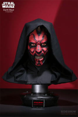 SIDESHOW STAR WARS THE PHANTOM MENACE DARTH MAUL LIFE SIZE BUST 