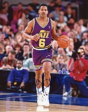 Jay Humphries  Autographed 8x10 Utah Jazz  Free Shipping   #4