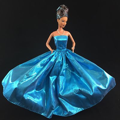 Sky Blue Shimmer Custom OOAK One of a Kind Latino Barbie Doll BAR0006 Grade C