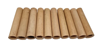 AQUAJAMA Aquarium Deko Garnelen Bambus Höhle Krebse Terrarium Welse Zubehör Fische 10 St.