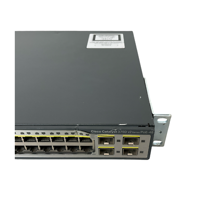 Cisco 3750 series PoE-48 WS-C3750V2-48PS-S V09 | eBay