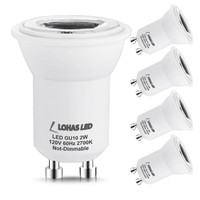 (4pack) Lohas 2watt Gu10 Led Bulbs 35watt Equivalent Recessed Lighting Warm W... on sale (4pack) Lohas 2watt Gu10 Led Bulbs 35watt Equivalent Recessed Lighting Warm W... on sale