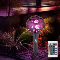 Stehlampe AußEnleuchte Sockellampe Dimmbar Led Fernbedienung Edelstahl Rgb E27