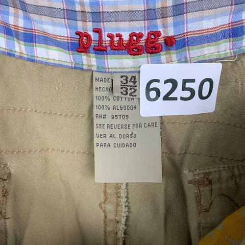 Pantalones cargo PLUGG 34x32 *33x29 años 90 Y2K para hombre paracaidista patinador preppy - Imagen 8 de 13
