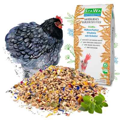 StaWa Hühnerfutter Vitalmix mit Kräuter, das beste Geflüg... 25 kg (1,12   / kg)