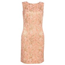 Dolce Gabbana Peach Brocade dress Size US 4