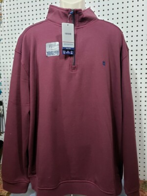 Men's IZOD Advantage Performance Pullover New Sportflex Stretch 2XL  Burgundy