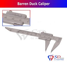 Laboratory Dental Barren Duck Caliper Single End - Laser Marking Measuring Gauge
