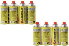 8x Butane Gas Canisters for Camping Heater BBQ  Portable Refill Pack Best One