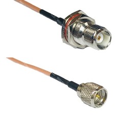 RG316 TNC FEMALE BULKHEAD to MINI UHF MALE RF Cable Rapid-SHIP LOT