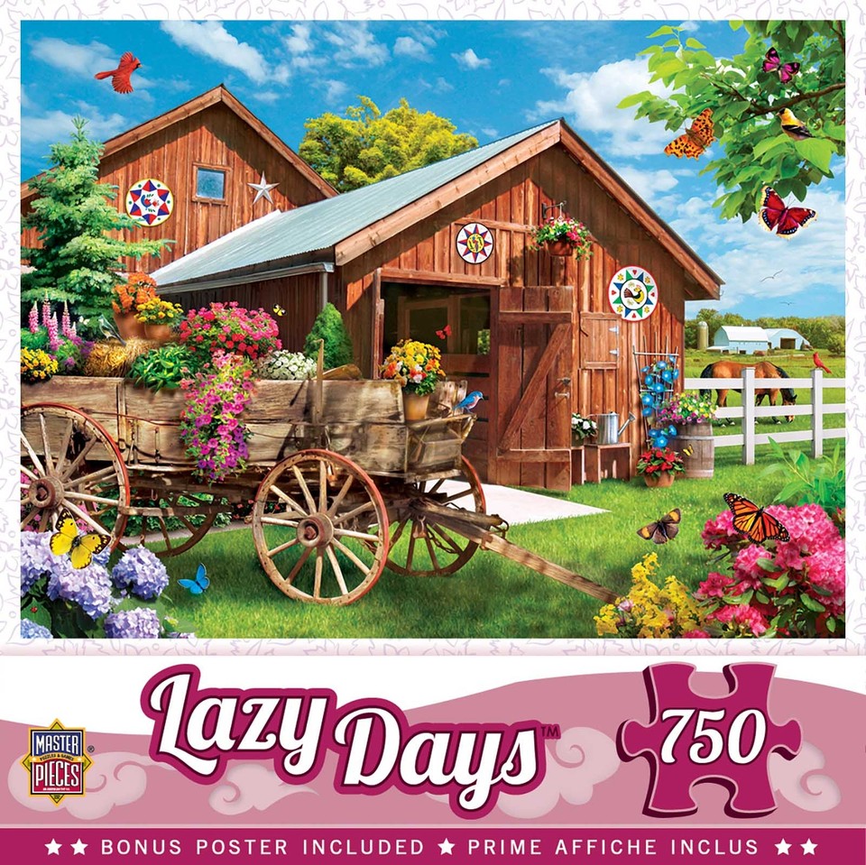 MasterPieces Flying to Flower Farm 750 Piece Jigsaw Puzzle By Alan