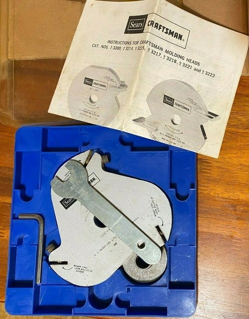 Craftsman No. 93214 Molding Cutter 8 Sets Of Blades 24 Blades In