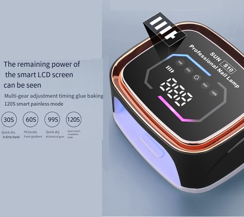 Wireless Rechargeable 108W Nail Lamp UV LED Light Professional Nail Polish Dryer - Picture 12 of 15