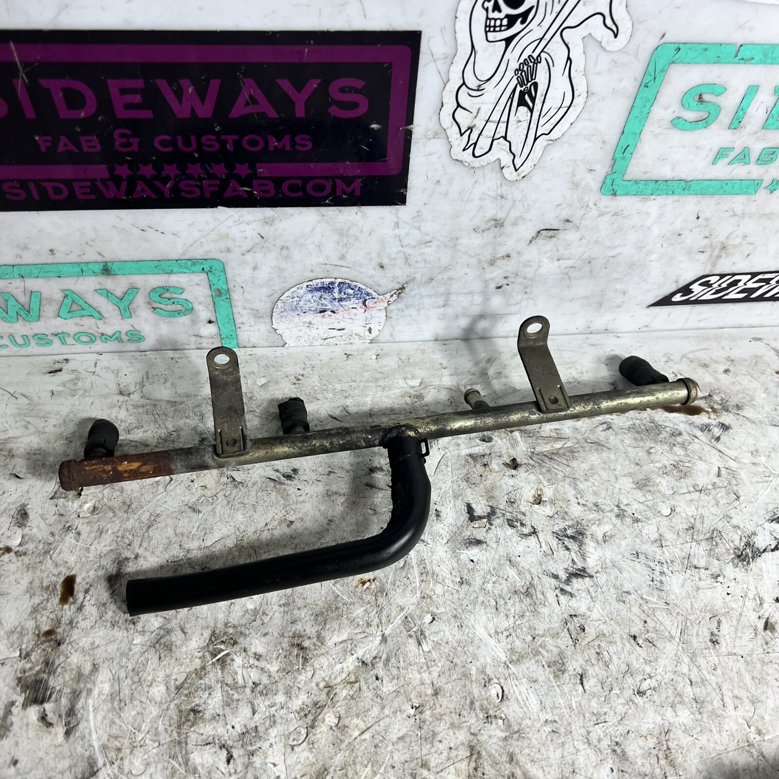 9198 Nissan 240sx Intake Manifold PCV Hose Block Distribution S13 S14