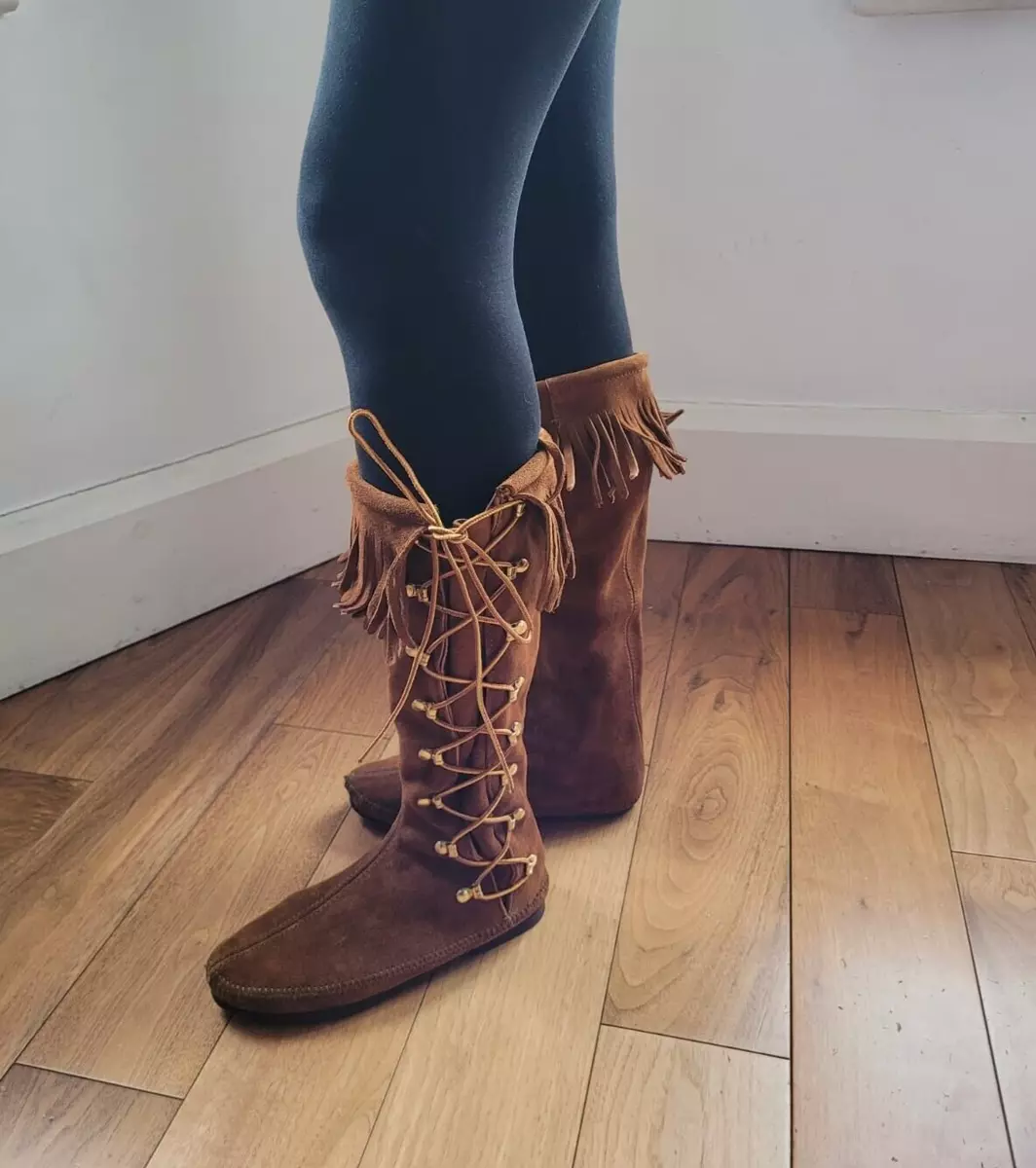 Minnetonka lace store up boots