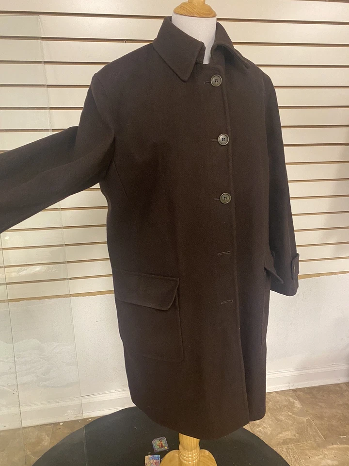 Abrigo Chaqueta Perry Ellis Portfolio Mujer Talla Mediana Lana Invierno Foto 2 de 4