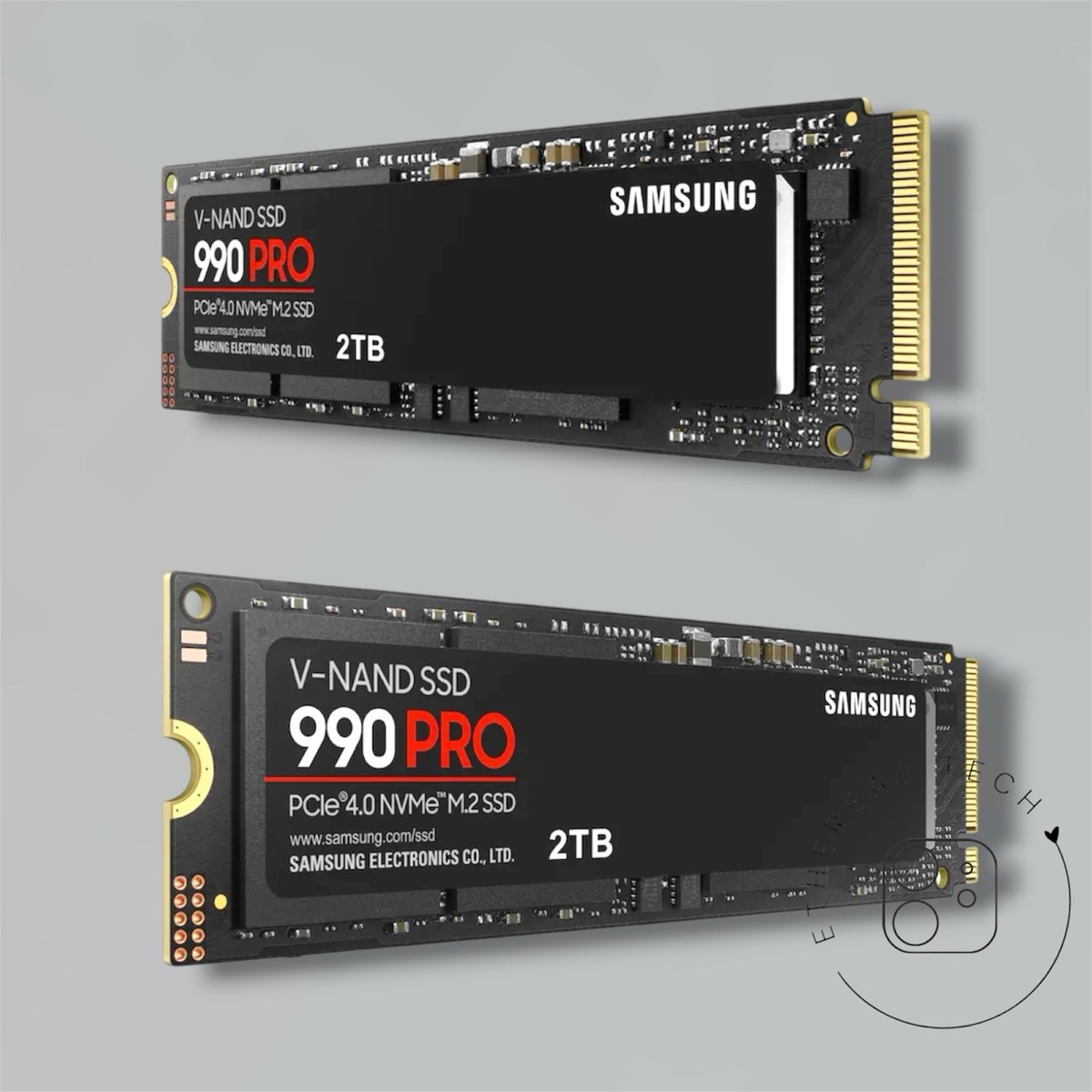 Samsung - 990 PRO 2TB Internal SSD PCle Gen 4x4 NVMe MZ-V9P2T0B/AM