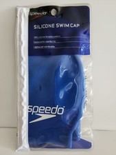 Speedo Silicone Swim Cap Blue 751104-004 NEW ...