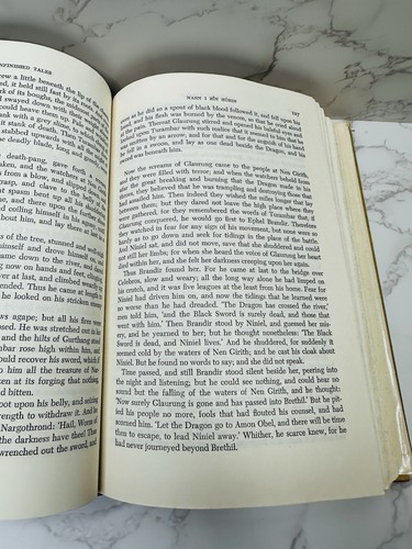 UNFINISHED TALES J. R. R. TOLKIEN HC 1980 US EDITION NUMENOR w/MAPS - Picture 15 of 18