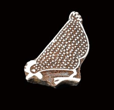 Indian Wood Printing Block - Chicken (6cm) Fair Trade Crafting Craft Print