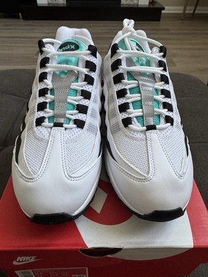 Nike Air Max 95 OG White /Hyper Jade Black Border Men's Size 9.5