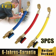 1/4 SAE K&auml;ltemittel F&uuml;llschlauch mit Kugel Ventil Set 4000 PSI f&uuml;r R134A R22 DE