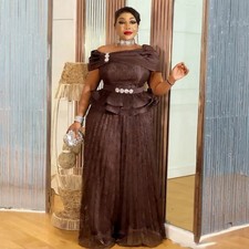 New Long Evening Kaftan Dashiki African Women Plus Size Maxi Dress Wedding Party