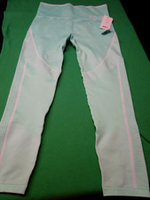 DKNY SPORT DP1P2037 BEACH BLUE COMPRESSION LEGGINGS PANTS BEACH BLUE MD