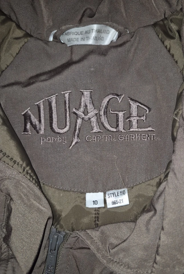 Gabardina para mujer Nuage Ultra Loft marrón forrada talla 10 cremalleras y botones Foto 4 de 4