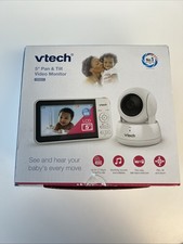 VTech VM924 Remote Pan-Tilt-Zoom Video Baby Monitor, 5" LCD Screen, Up to 17 Hrs