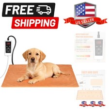 Pet Heating Pad, Electric Heating Pad for Dogs and Cats with Timer, 6 Level A...