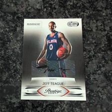 2009 Prestige Bonus Shots Black Signatures Jeff Teague #24/25 Rookie Auto RC