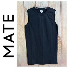 💵Mate the Label Black Cotton Mini Dress Size Small