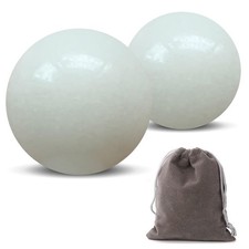 Natural Marble Baoding Chinese Meditation Balls, Stress Relief Hand Exercise ...