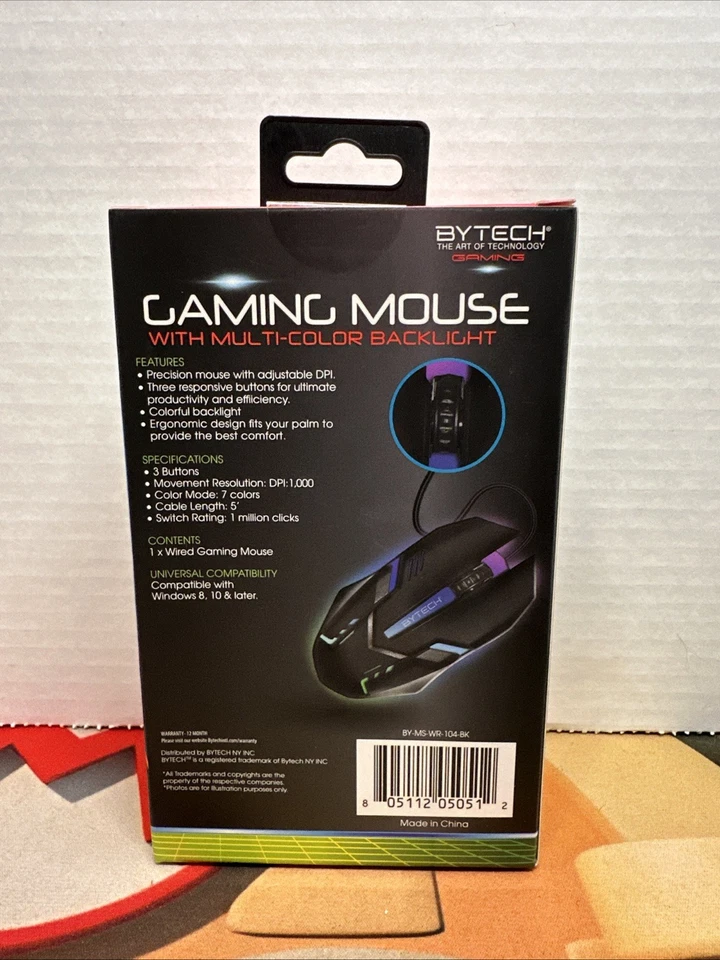 NEW Wired Gaming Mouse Multi Color Backlight - Image 2 of 4