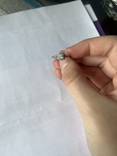 H. Samuel Sterling Silver Engagement Ring, 0.10ct Without Box