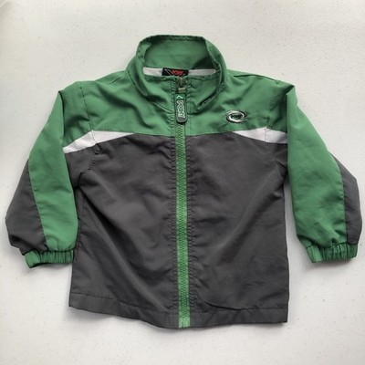 PONY 24 Months Toddler Track Jacket Green Gray Full Zip Color Block Windbreaker
