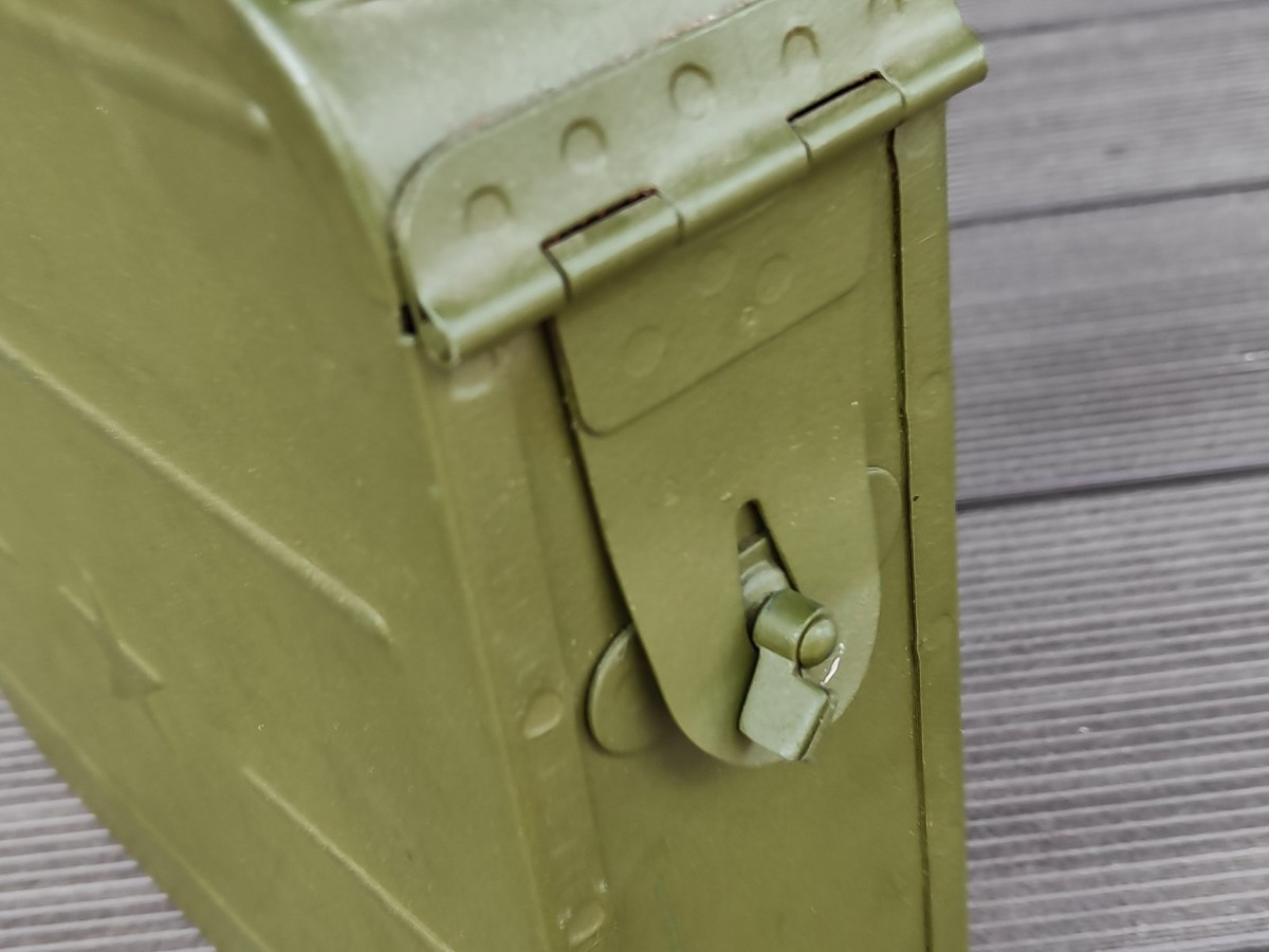 Vintage Soviet Maxim Ammo Box, Original 250-Round Belt, USSR Army