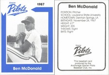 Juego de cantidad de béisbol 1987 Glacier Pilots Anchorage tu elección tú eliges