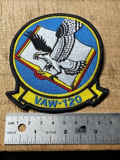 1980s/90s/2000s? US NAVY PATCH VAW 120 SQUADRON ORIGINAL USN AVIATION BEAUTY!