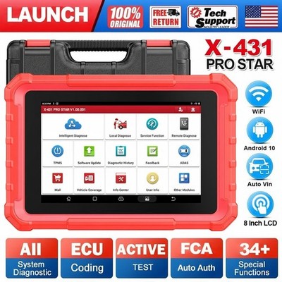 LAUNCH X431 Pro Star Bidirectional All Systems Car OBD2 Scanner Key Coding Tool
