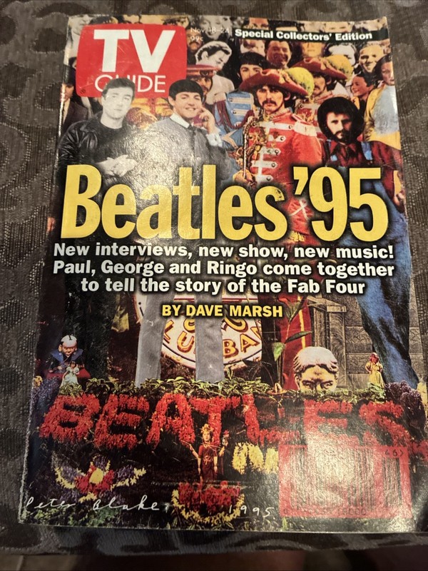 November 18, 1995 Tv Guide The Beatles Front Cover