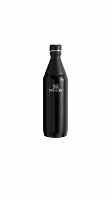 Stanley All Day Slim Bottle 600ml Schwarz - Trinkflasche Edelstahl - Matt