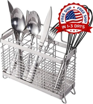 Organizador De Utensilios Con 3 Compartimentos Antioxidante Para Secado Cocina