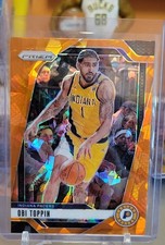 2024-25 Panini Prizm - Obi Toppin #11 Orange Ice Prizm